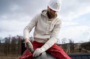 Instalação de telhas